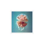 Floral Jellyfish Art Print Gallery Image 1
