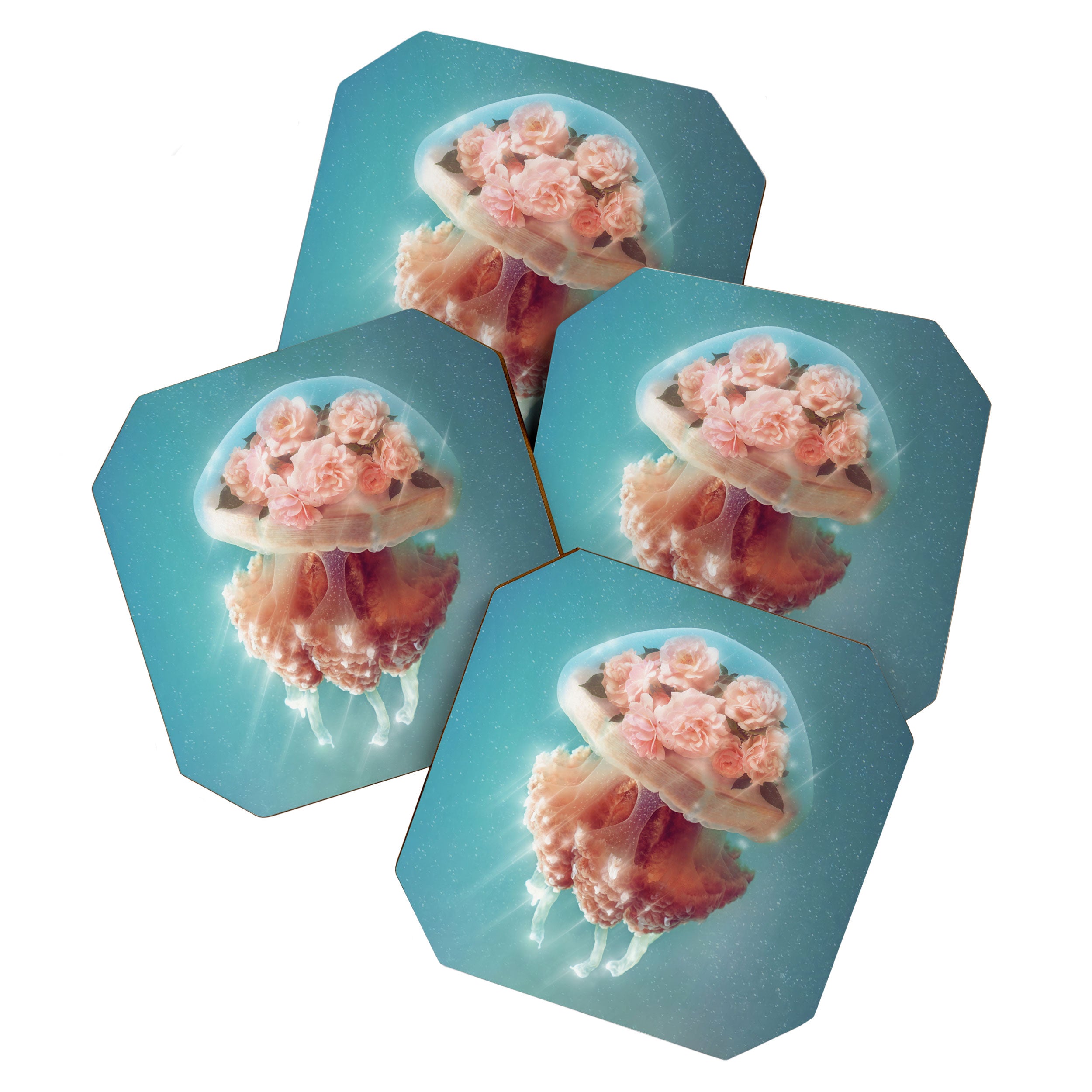 Floral Jellyfish Coaster Gallery Image 1