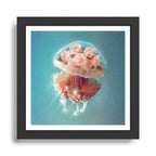 Floral Jellyfish Framed Art Print Gallery Image 1