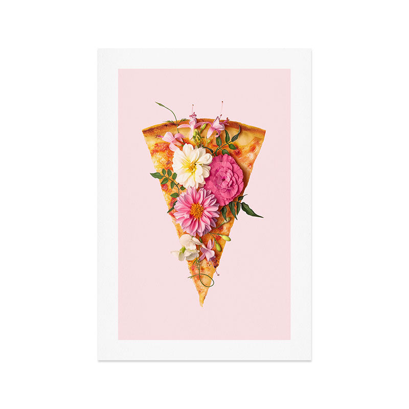 FLORAL PIZZA Art Print Gallery Image 1
