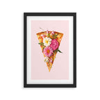 FLORAL PIZZA Framed Art Print Gallery Image 3
