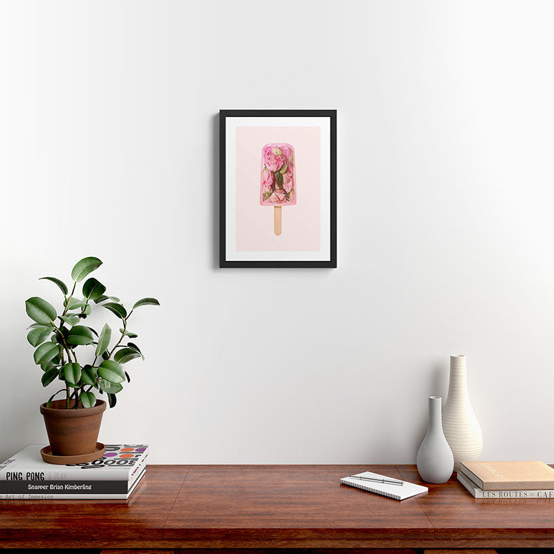 FLORAL POPSICLE Framed Art Print Gallery Image 2
