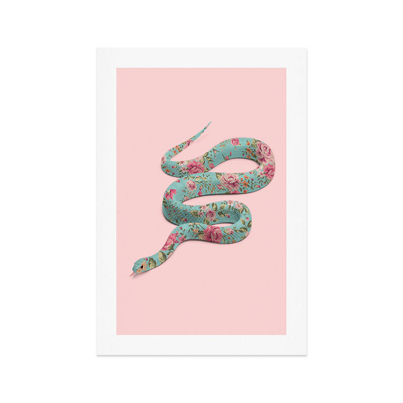 Floral Snake Art Print