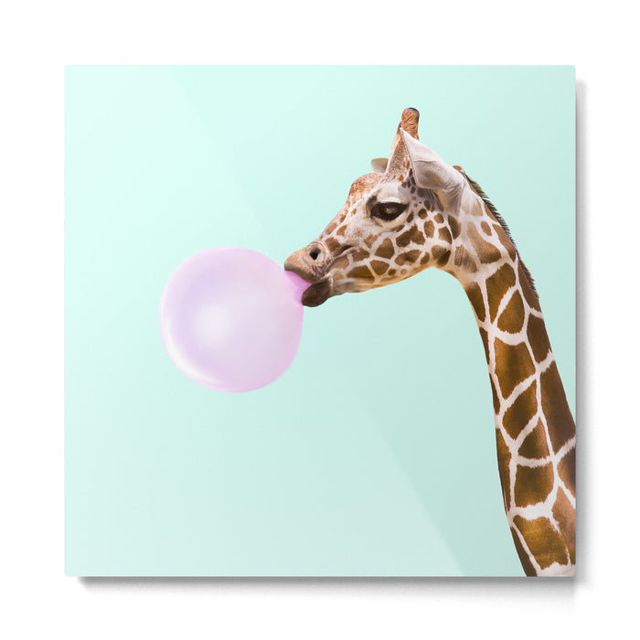 GIRAFFE Metal Print Gallery Image 1