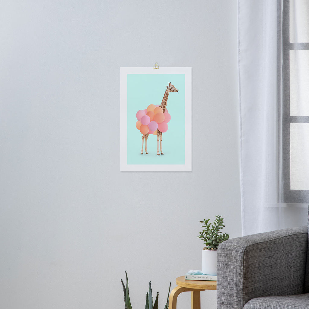GIRAFFE PARTY Art Print Gallery Image 3