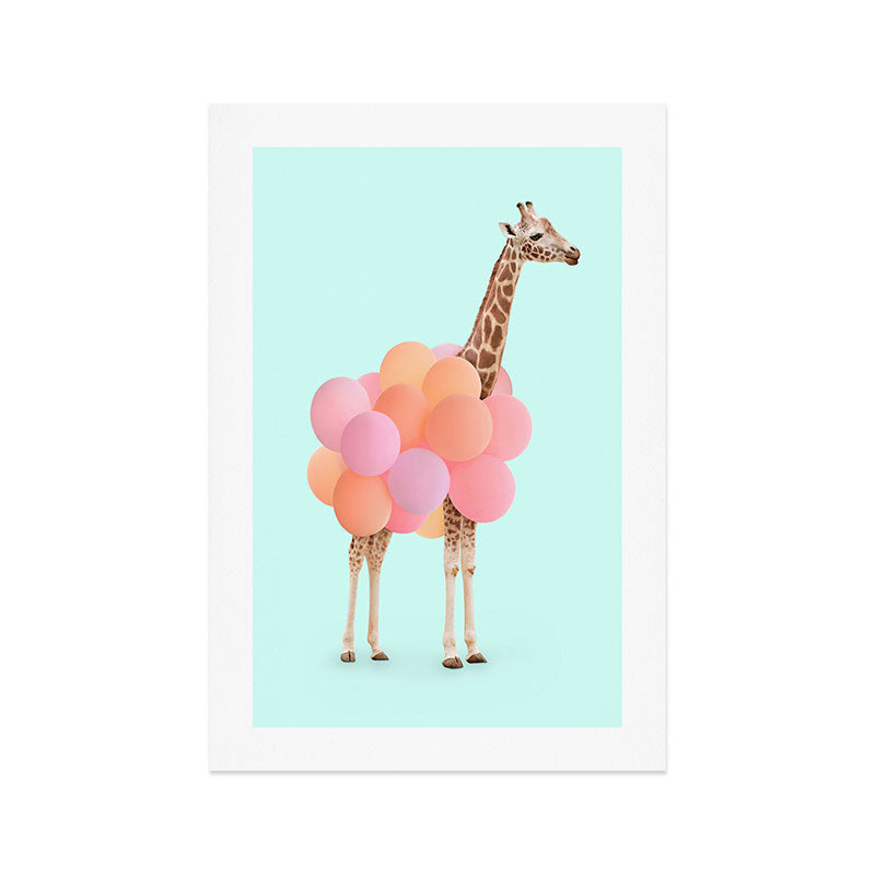 GIRAFFE PARTY Art Print Gallery Image 1
