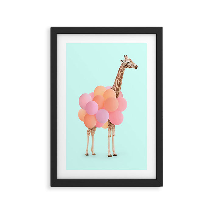 GIRAFFE PARTY Framed Art Print Gallery Image 1