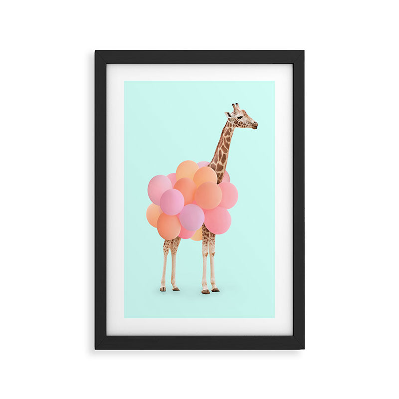 GIRAFFE PARTY Framed Art Print Gallery Image 3