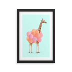 GIRAFFE PARTY Framed Art Print Gallery Image 3