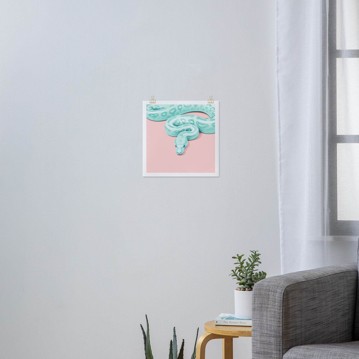 GREEN SNAKE Art Print Gallery Image 3