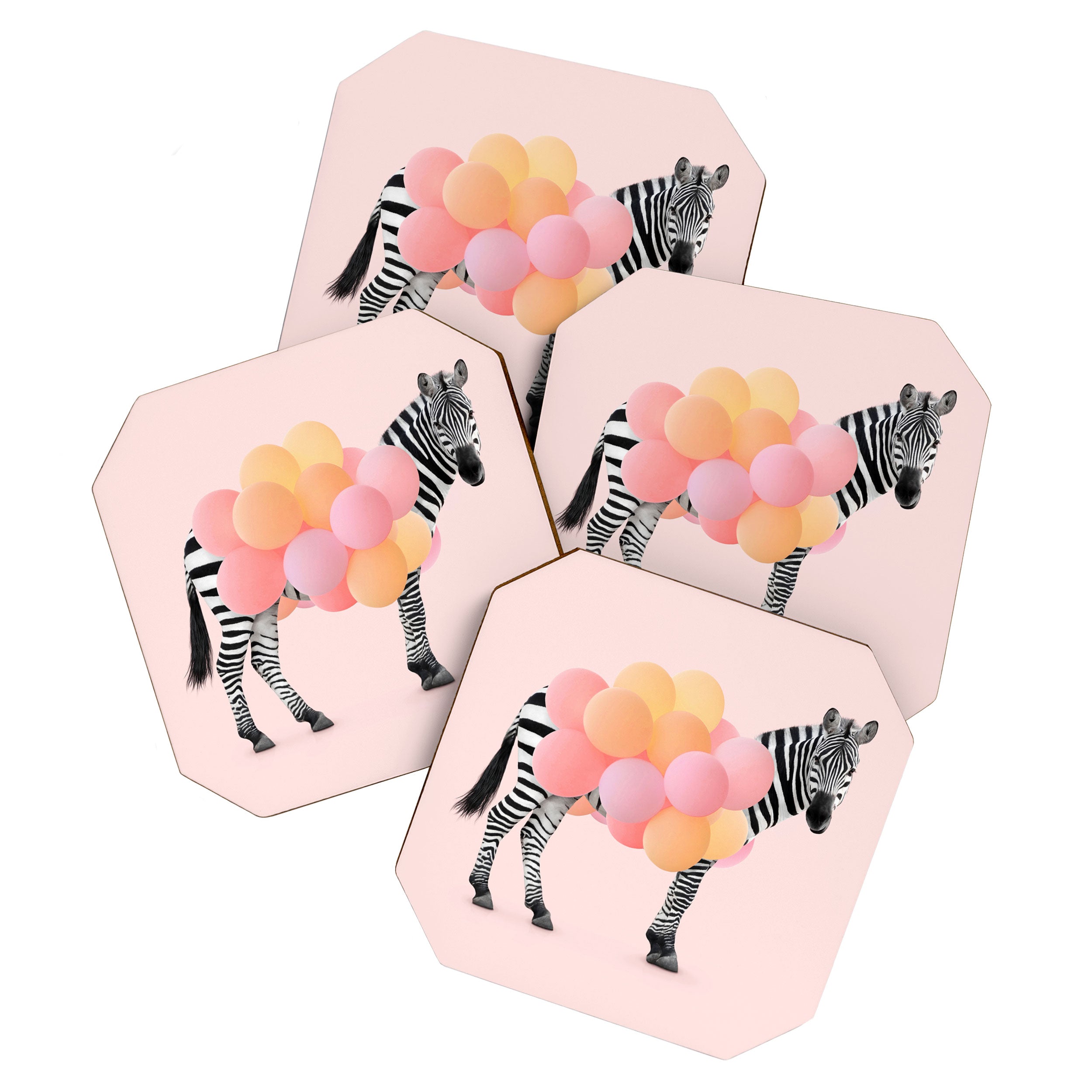 PARTY ZEBRA Coaster Gallery Image 1
