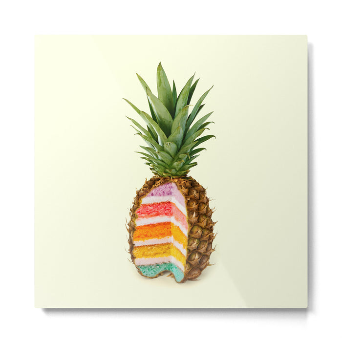 PINEAPPLE CAKE Metal Print Gallery Image 1