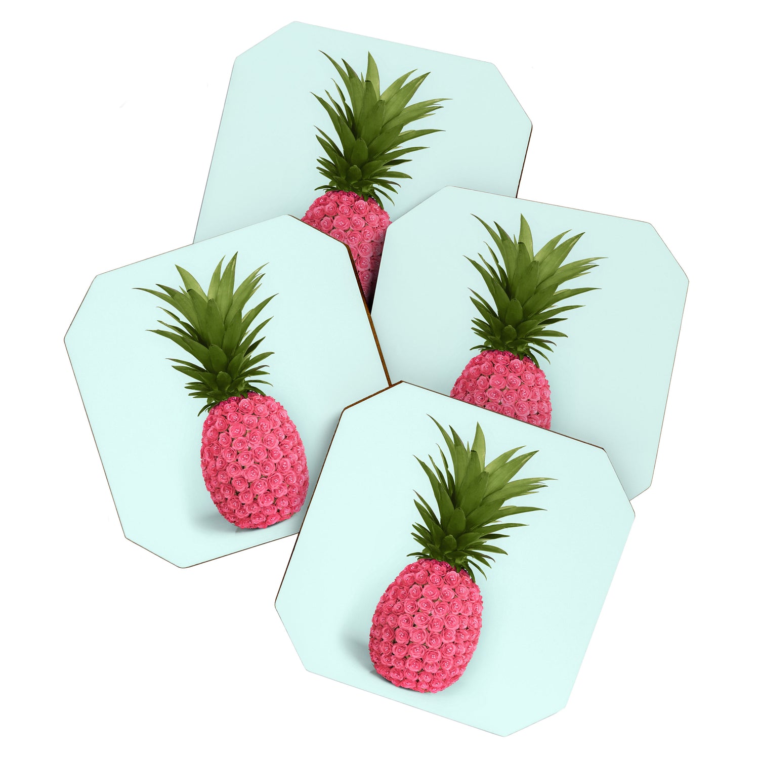 PINEAPPLE ROSES Coaster Gallery Image 1