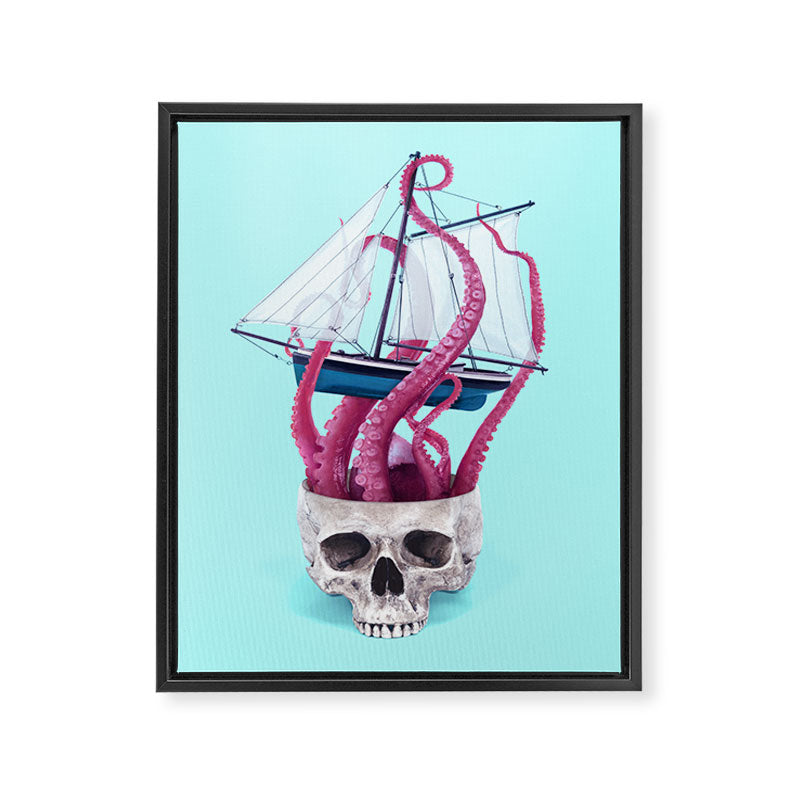 RELEASE THE KRAKEN Framed Canvas Print Gallery Image 8