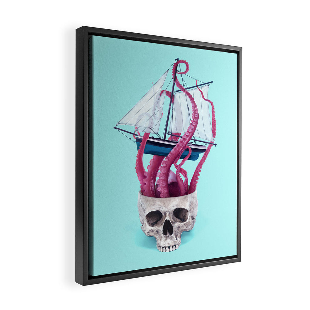 RELEASE THE KRAKEN Framed Canvas Print Gallery Image 2
