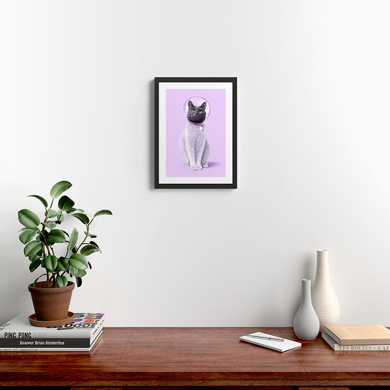 SPACE CAT Framed Art Print Gallery Image 2