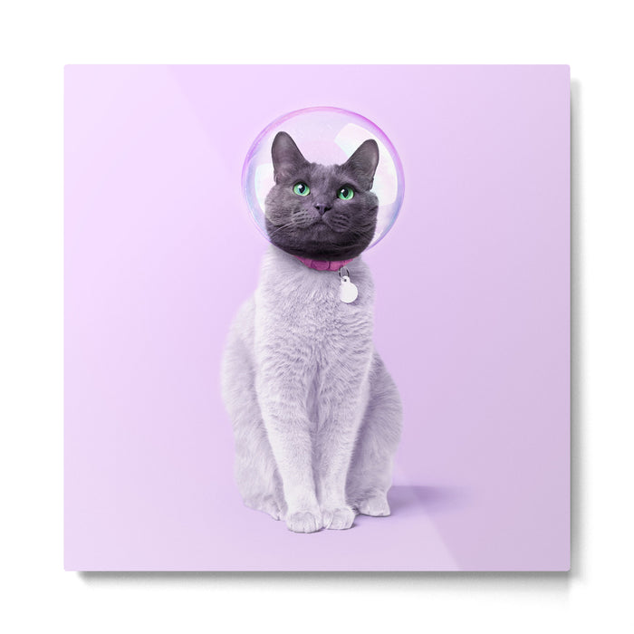 SPACE CAT Metal Print Gallery Image 1