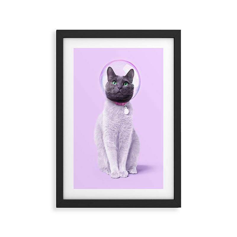 SPACE CAT Framed Art Print Gallery Image 3