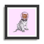 SPACE TIGER Framed Art Print Gallery Image 1