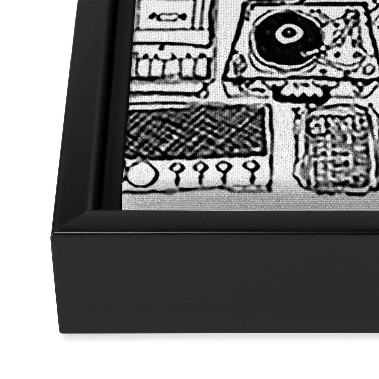 Music Boxes Framed Canvas Print Gallery Image 3