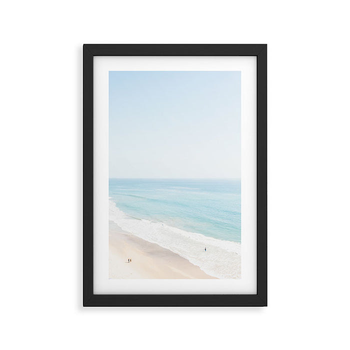 malibu california beach wall art photography print of the ocean Framed Art Print Gallery Image 1