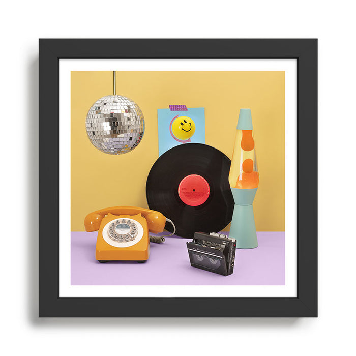 80's vibes Framed Art Print Gallery Image 1