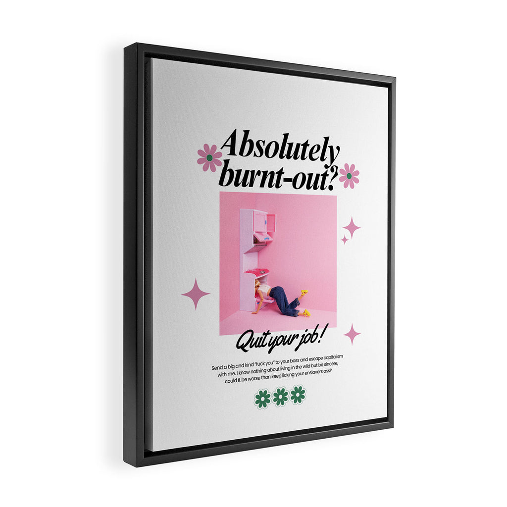 Absolutely burnt-out? Framed Canvas Print Gallery Image 2