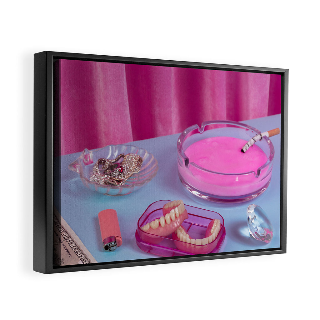 At granny's place Framed Canvas Print Gallery Image 2