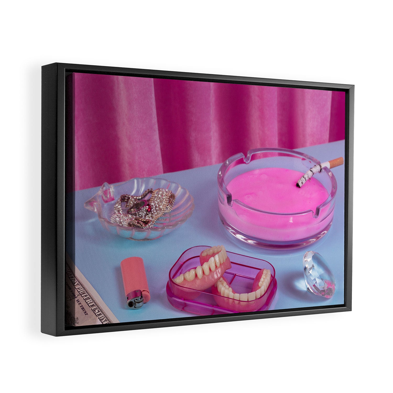 At granny's place Framed Canvas Print Gallery Image 2