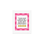 Cute chef_pink Art Print Gallery Image 1