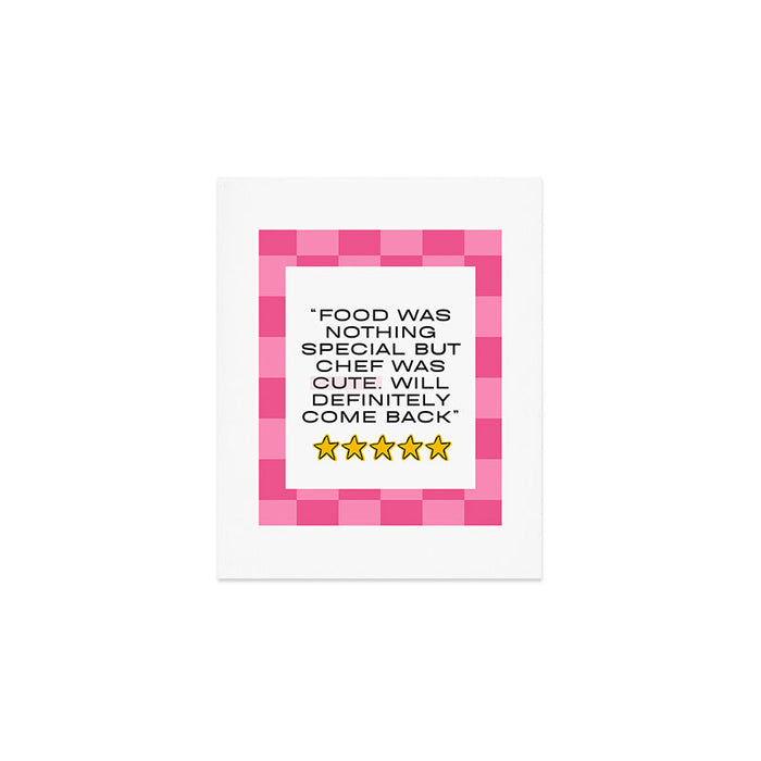 Cute chef_pink Art Print Gallery Image 1