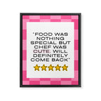 Cute chef_pink Framed Canvas Print Gallery Image 8
