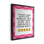 Cute chef_pink Framed Canvas Print Gallery Image 2