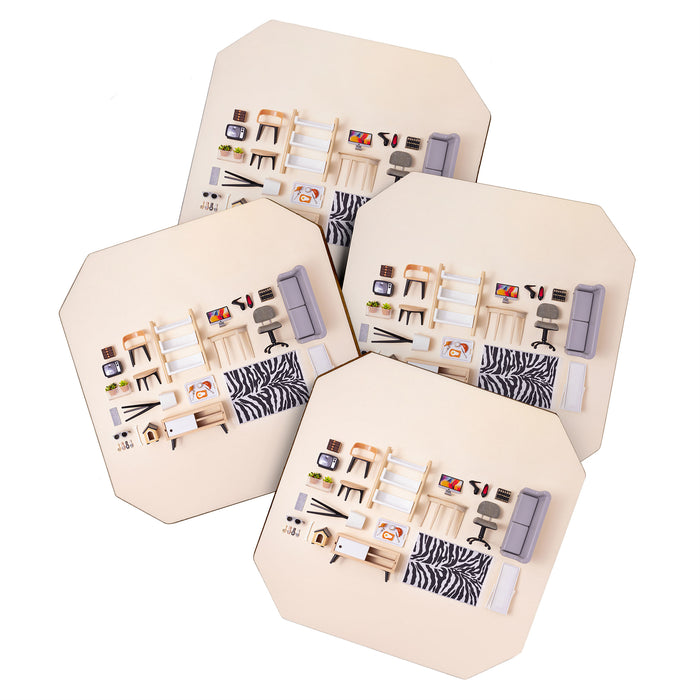 Dollhouse inventory / beige Coaster Gallery Image 1
