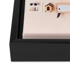 Dollhouse inventory / beige Framed Canvas Print Gallery Image 3