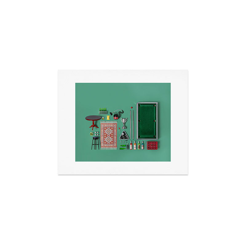 Dollhouse inventory / dark green Art Print Gallery Image 1
