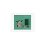 Dollhouse inventory / dark green Art Print Gallery Image 1