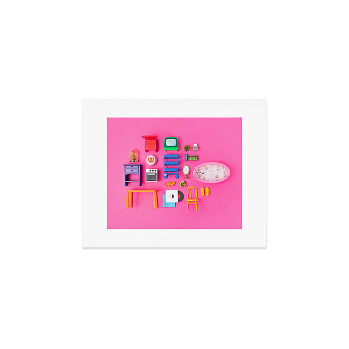 Dollhouse inventory / pink Art Print Gallery Image 1