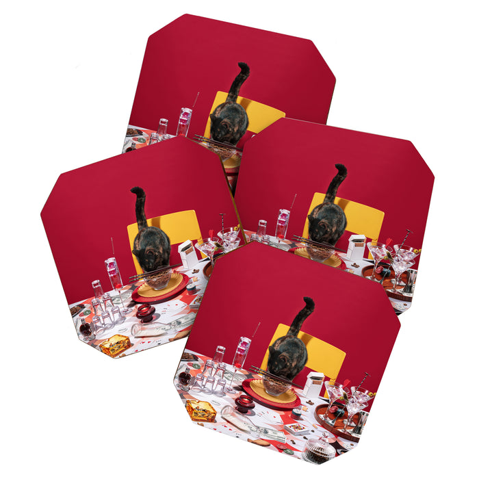 Feline Feast Coaster Gallery Image 1