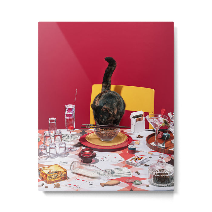 Feline Feast Metal Print Gallery Image 1