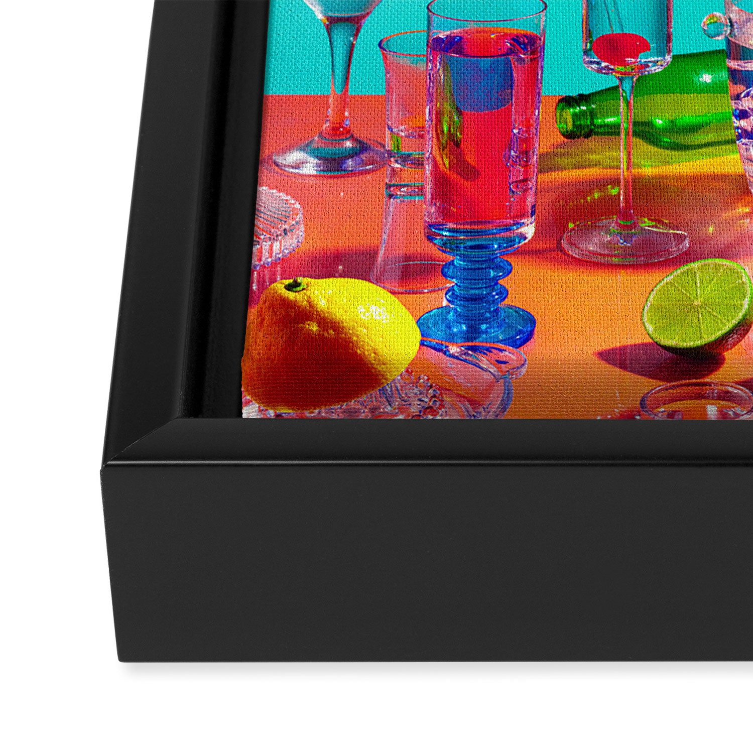 Open bar Framed Canvas Print Gallery Image 3