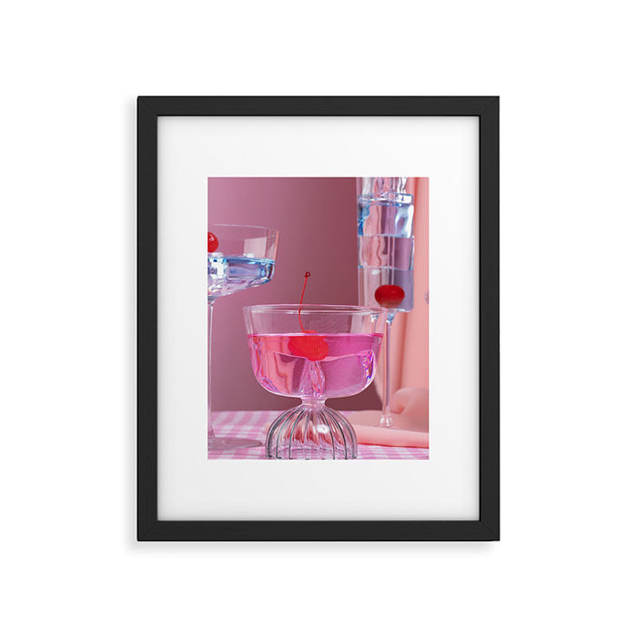 Pink party Framed Art Print Gallery Image 1