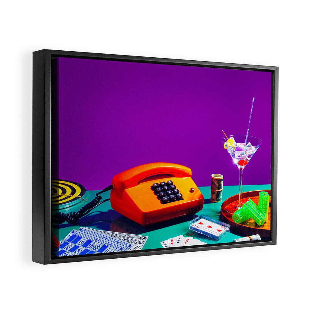 Professional bingo player Framed Canvas Print Gallery Image 2