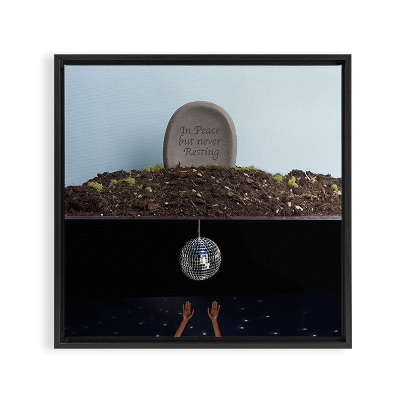 R.I.P Framed Canvas Print Gallery Image 3