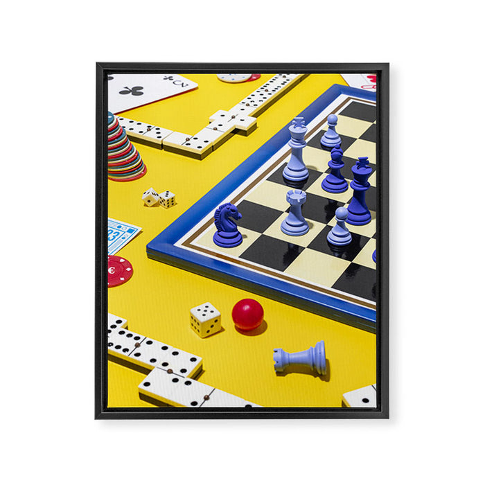 Table games Framed Canvas Print Gallery Image 1