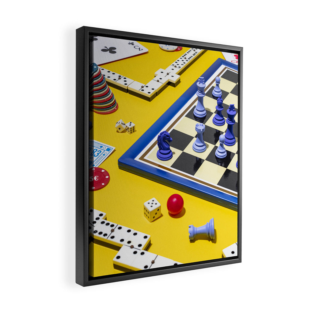 Table games Framed Canvas Print Gallery Image 2