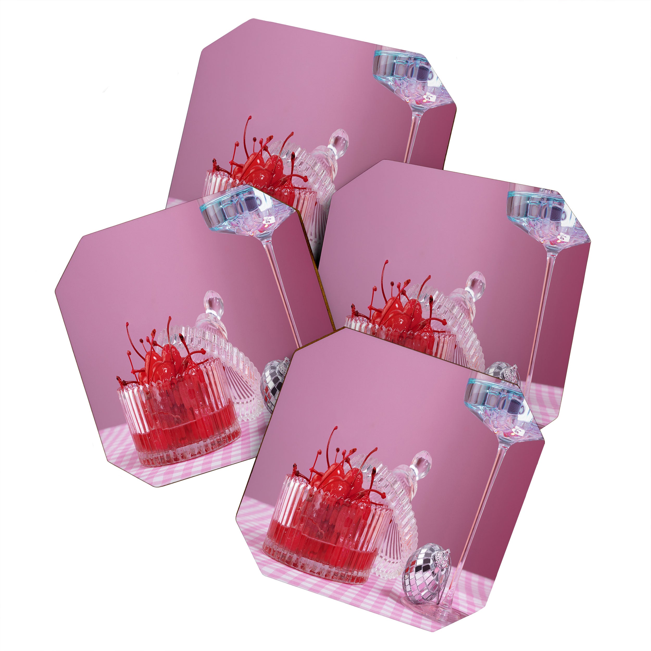 The cherries party Coaster Gallery Image 1
