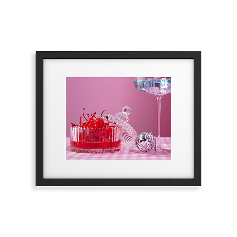 The cherries party Framed Art Print Gallery Image 1