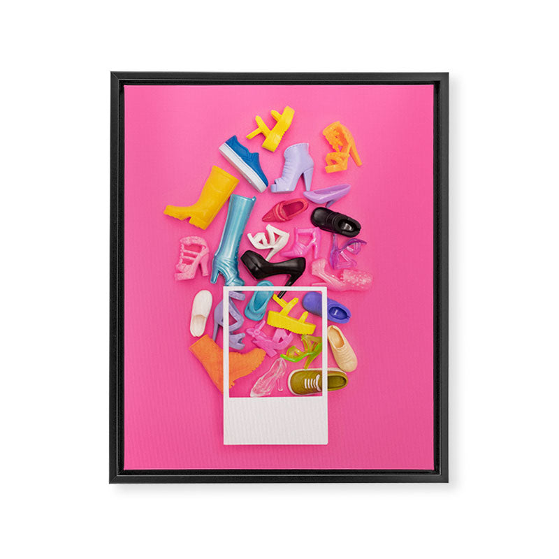 Tiny shoes Framed Canvas Print Gallery Image 8