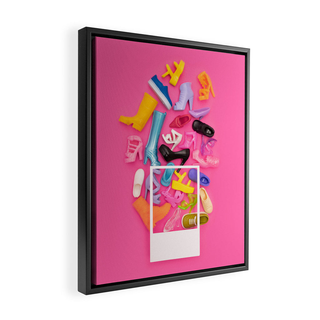 Tiny shoes Framed Canvas Print Gallery Image 2